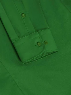 Wam Denim Overhemd Lange Mouwen<Leira Solid Light Green Overhemd Lange Mouw