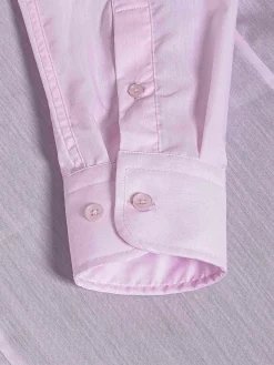 Wam Denim Overhemd Lange Mouwen<Leira Solid Pink Overhemd Lange Mouw