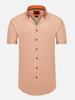 Wam Denim Overhemd Korte Mouwen<Levi Tailored Fit Orange Overhemd Korte Mouw