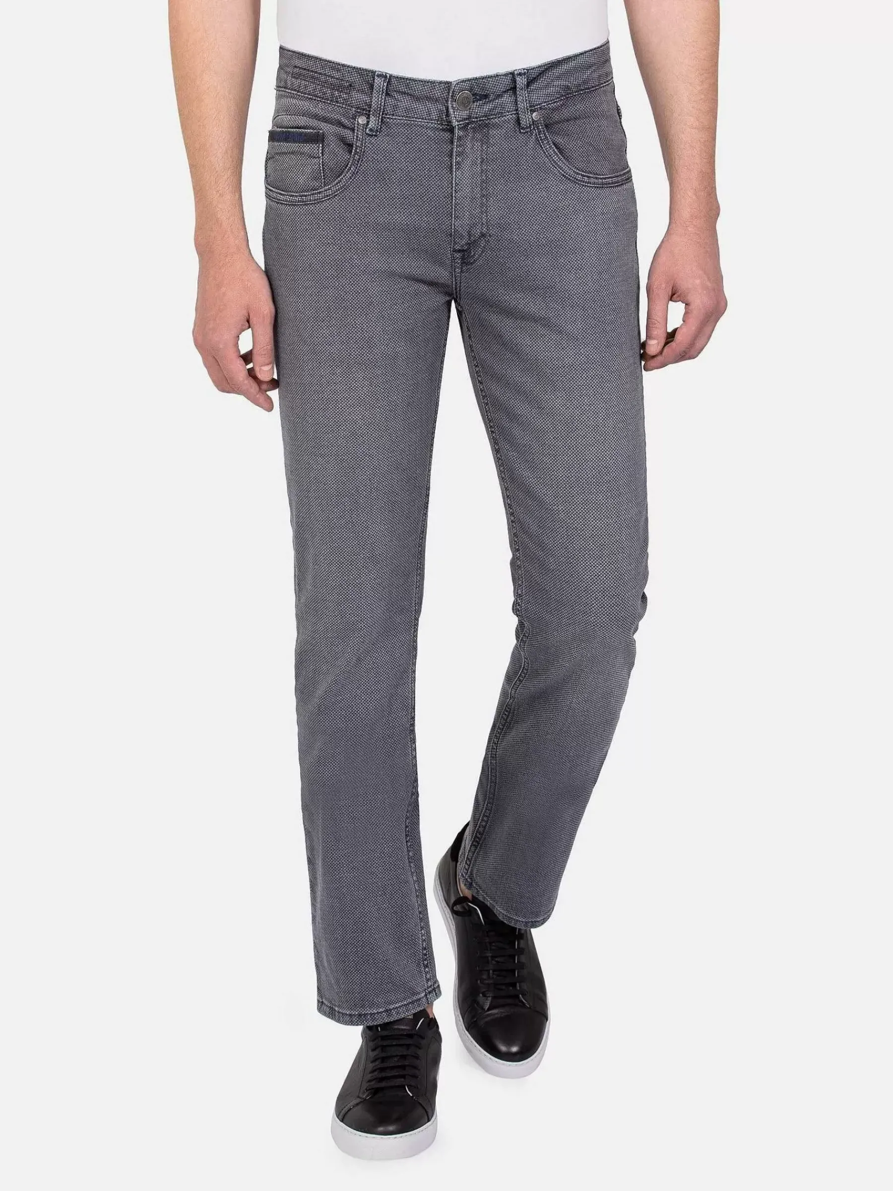 Wam Denim Jeans<Lombardo Regular Fit Textured Anthracite Jeans