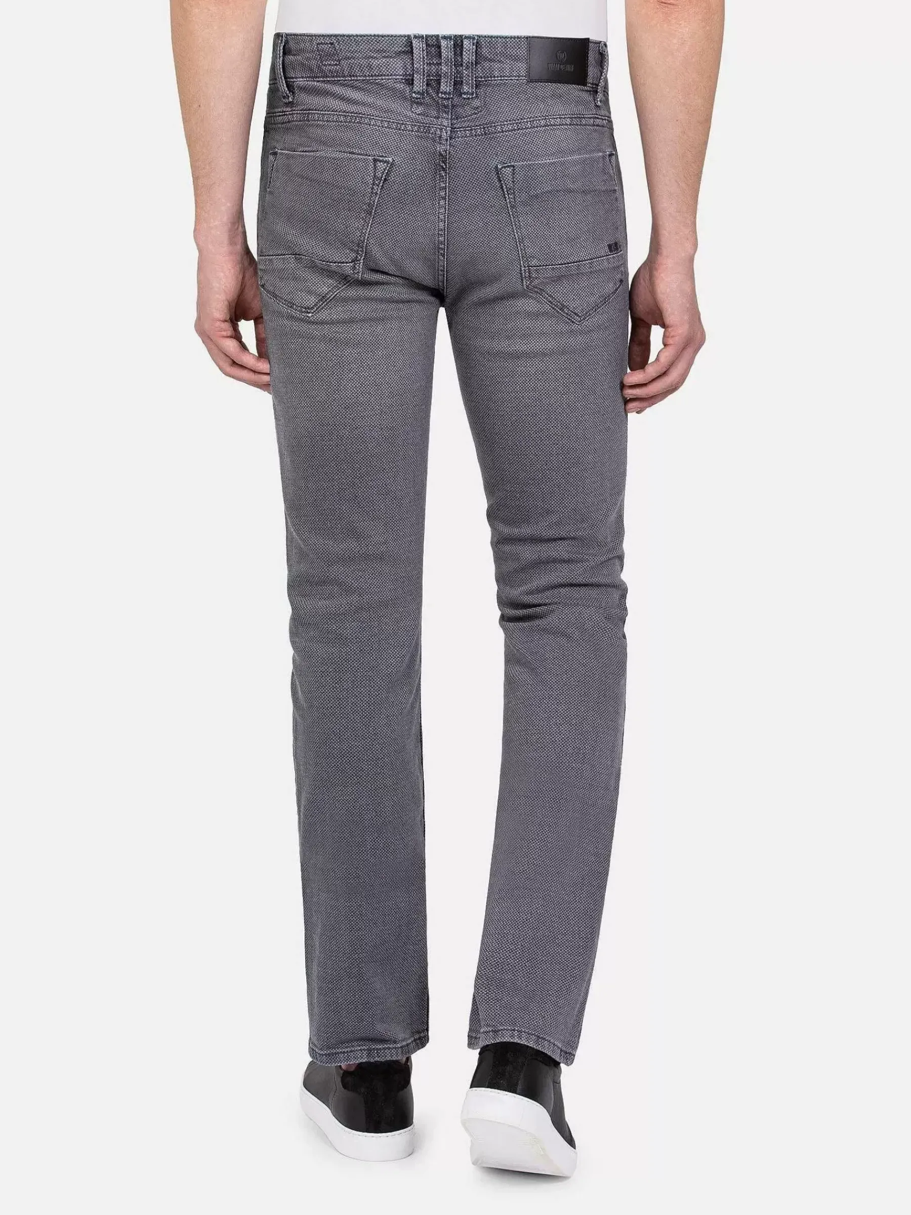Wam Denim Jeans<Lombardo Regular Fit Textured Anthracite Jeans