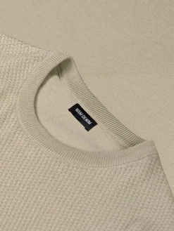 Wam Denim T-Shirts<Lucas Pique Knit Beige T-Shirt