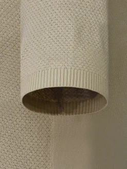 Wam Denim T-Shirts<Lucas Pique Knit Beige T-Shirt