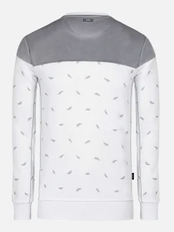 Wam Denim Sweaters<Mariner Ground Floral White Grey Sweater