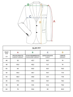 Wam Denim Colberts<Minevra Checked Slim Fit Black Grey Colbert