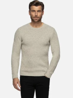 Wam Denim Truien<Minnesota Pattern Crew Neck Beige Truien