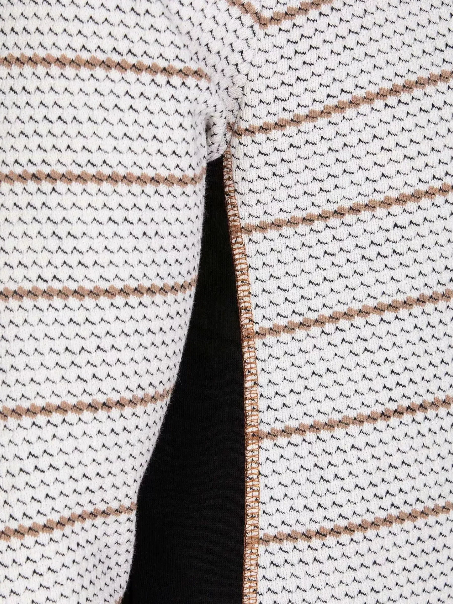 Wam Denim Sweaters<Muro Striped Off-White Sweater