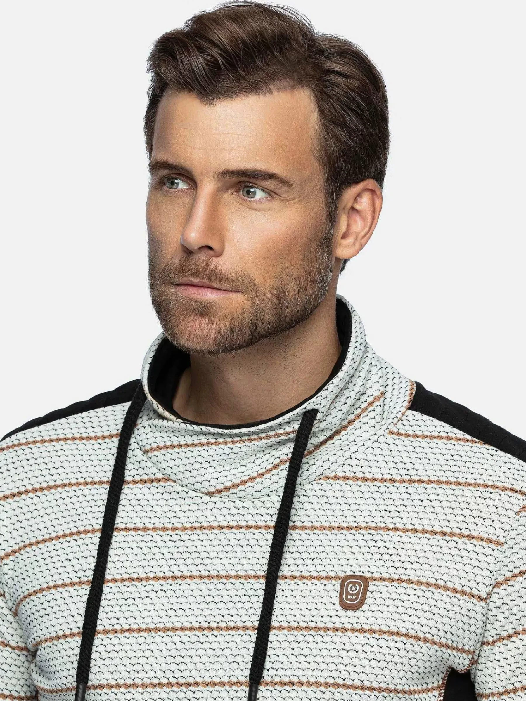 Wam Denim Sweaters<Muro Striped Off-White Sweater