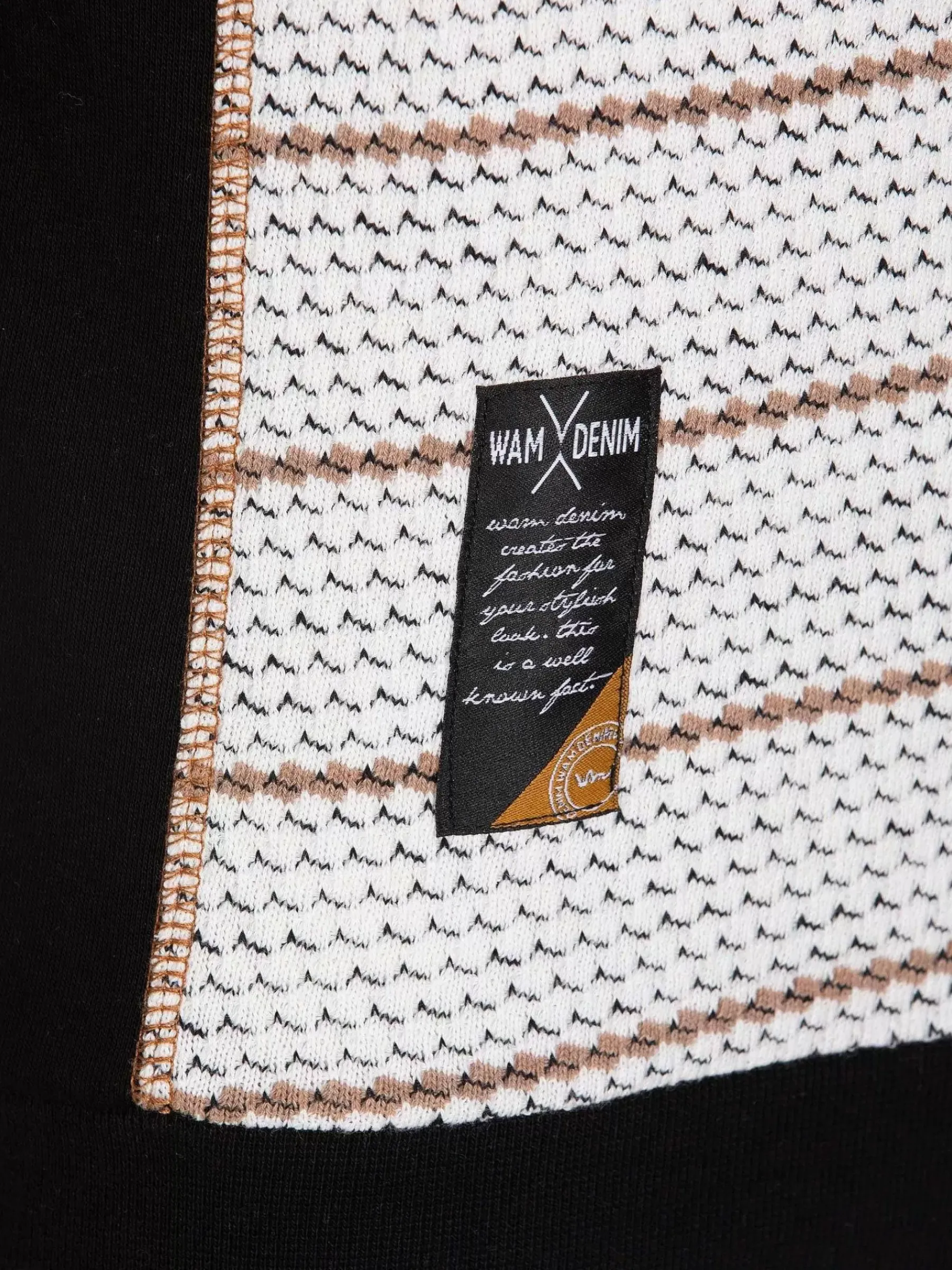 Wam Denim Sweaters<Muro Striped Off-White Sweater