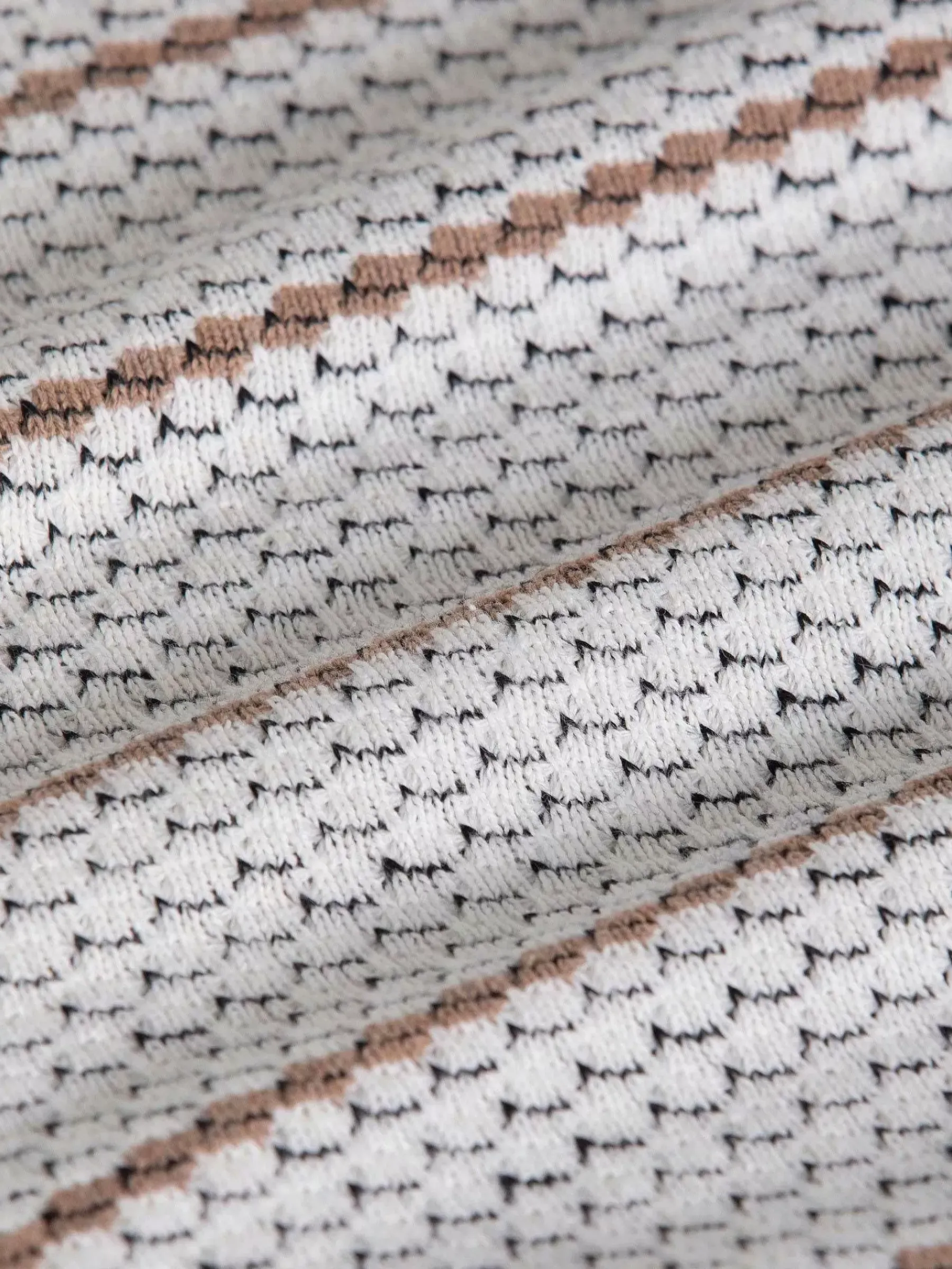 Wam Denim Sweaters<Muro Striped Off-White Sweater