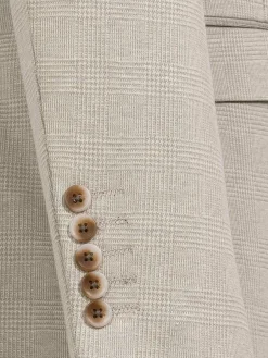 Wam Denim Colberts<Mustaine Glen Plaid Pattern Beige Colbert