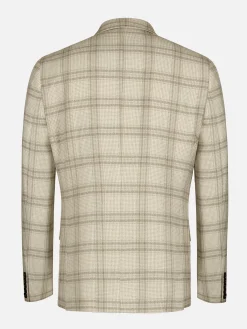 Wam Denim Colberts<Nico Single Breasted Check Beige Colbert