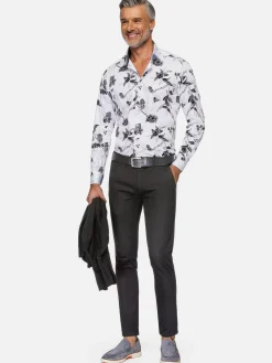 Wam Denim Overhemd Lange Mouwen<Oasis White Floral Print Overhemd Lange Mouw