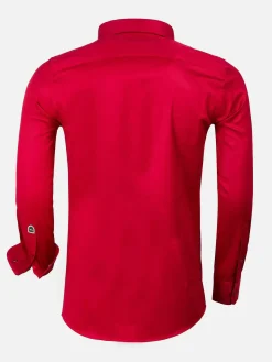 Wam Denim Overhemd Lange Mouwen<Overhemd 75525 Jaen Red