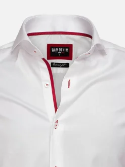 Wam Denim Overhemd Lange Mouwen<Overhemd 75525 Jaen White