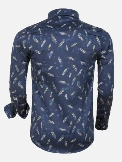 Wam Denim Overhemd Lange Mouwen<Overhemd 75602 Murcia Navy