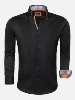 Wam Denim Overhemd Lange Mouwen<Overhemd 75428 Roma Black