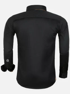 Wam Denim Overhemd Lange Mouwen<Overhemd 75428 Roma Black