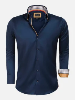 Wam Denim Overhemd Lange Mouwen<Overhemd 75428 Roma Navy