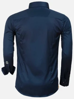 Wam Denim Overhemd Lange Mouwen<Overhemd 75428 Roma Navy