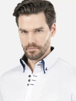 Wam Denim Overhemd Lange Mouwen<Overhemd 75488 Todi White