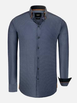 Wam Denim Overhemd Lange Mouwen<Overhemd Lange Mouw 59018 Braxton Navy