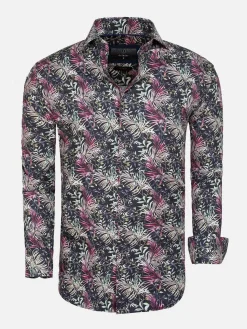 Wam Denim Overhemd Lange Mouwen<Overhemd Lange Mouw 57000 Brown White Grey Yellow