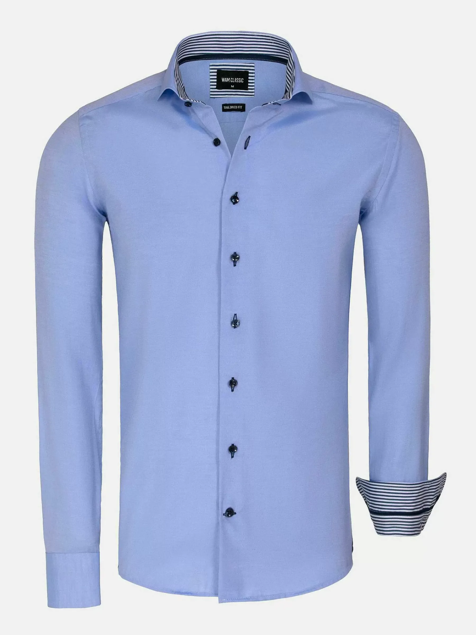 Wam Denim Overhemd Lange Mouwen<Overhemd Lange Mouw 75698 Cruise Light Blue