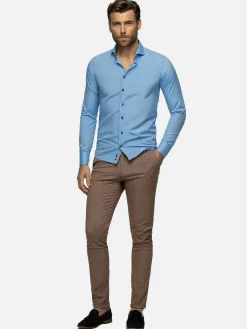 Wam Denim Overhemd Lange Mouwen<Overhemd Lange Mouw 75698 Cruise Light Blue