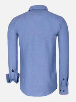 Wam Denim Overhemd Lange Mouwen<Overhemd Lange Mouw 75698 Cruise Royal Blue