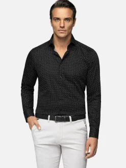 Wam Denim Overhemd Lange Mouwen<Overhemd Lange Mouw 75675 Lonval Black