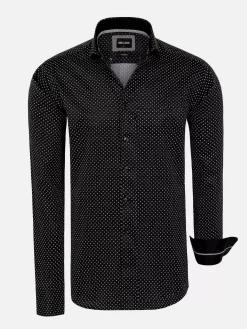 Wam Denim Overhemd Lange Mouwen<Overhemd Lange Mouw 75675 Lonval Black