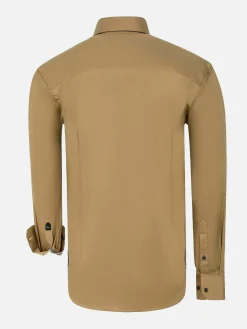 Wam Denim Overhemd Lange Mouwen<Overhemd Lange Mouw 59015 Michell Dark Beige