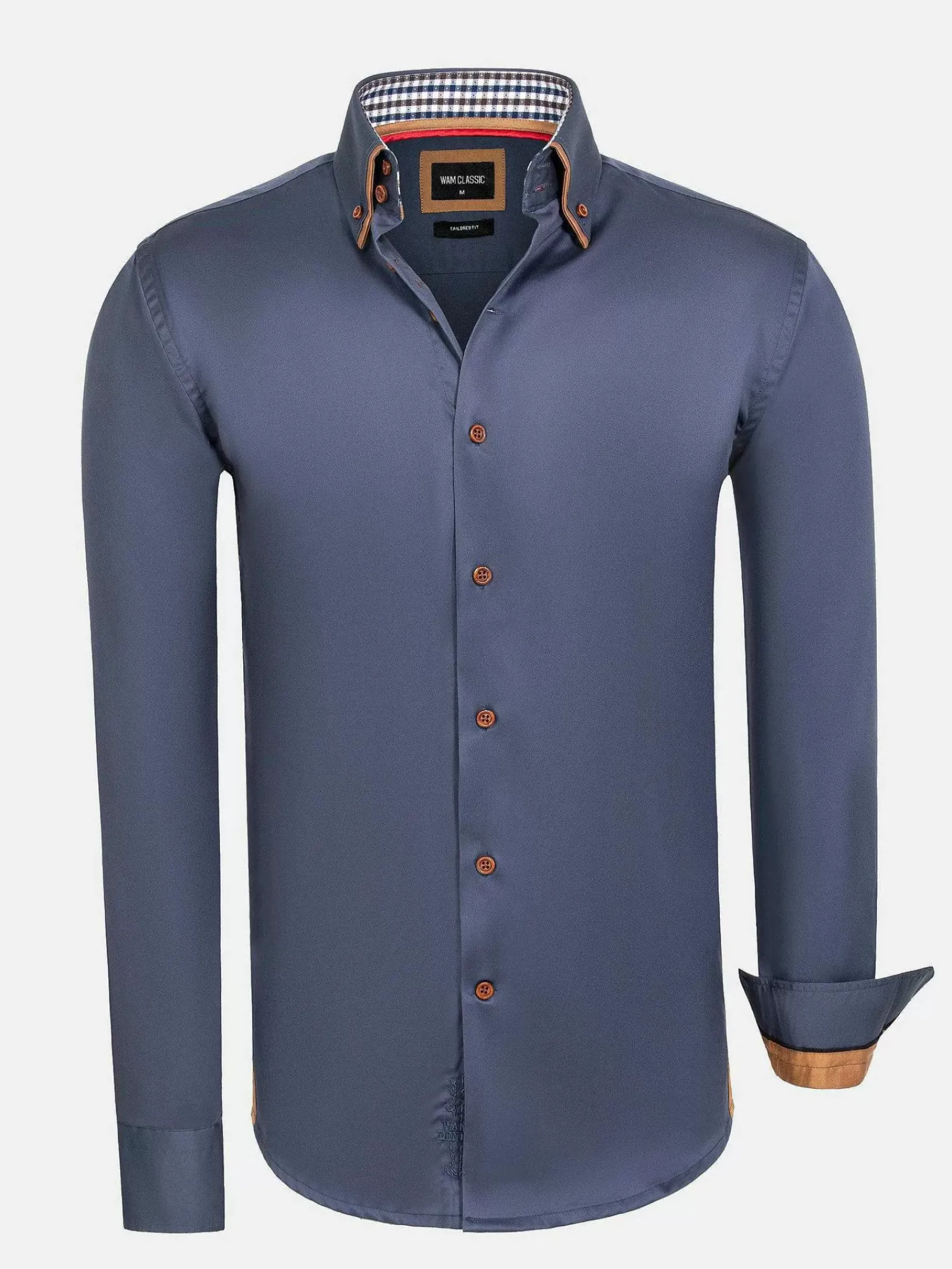 Wam Denim Overhemd Lange Mouwen<Overhemd Lange Mouw 75704 Romney Anthracite