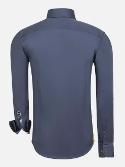 Wam Denim Overhemd Lange Mouwen<Overhemd Lange Mouw 75704 Romney Anthracite