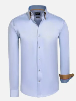 Wam Denim Overhemd Lange Mouwen<Overhemd Lange Mouw 75719 Victoria Light Blue