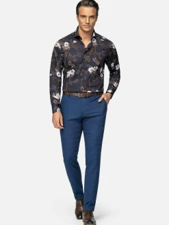 Wam Denim Overhemd Lange Mouwen<Overhemd Lange Mouw 75710 Wisconsin Navy