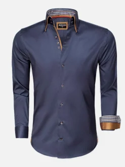 Wam Denim Overhemd Lange Mouwen<Overhemd Lange Mouw Roma Anthracite