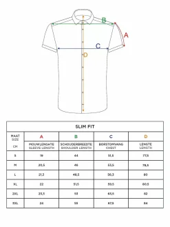 Wam Denim Overhemd Korte Mouwen<Owen Tailored Fit Beige Overhemd Korte Mouw