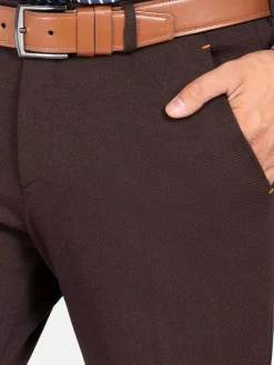 Wam Denim Pantalons<Pantalon 72200 Bonem Brown