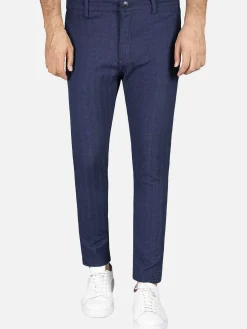 Wam Denim Pantalons<Pantalon 72324 Moos Navy