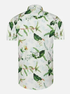 Wam Denim Overhemd Korte Mouwen<Parker Tailored Fit White Overhemd