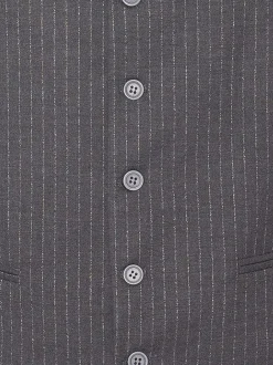 Wam Denim Gilets<Plaid Vest 70050 Anthracite