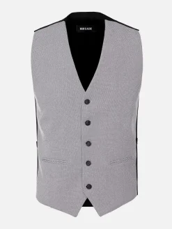 Wam Denim Gilets<Plaid Vest 70067 Nolan Grey