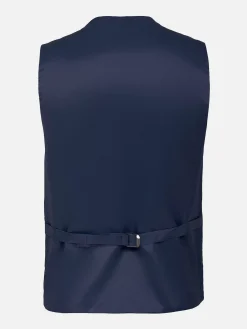 Wam Denim Gilets<Plaid Vest 70071 Scotsville Navy