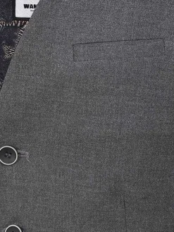 Wam Denim Gilets<Plaid Vest 74111 Strazburg Anthracite