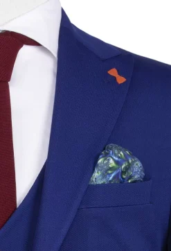 Wam Denim Gilets<Plaid Vest Royal Blue