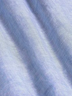 Wam Denim Overhemd Lange Mouwen<Redention Linen Blue Overhemd Lange Mouw