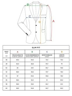 Wam Denim Colberts<Relaxed Slim Fit Monarch Dark Red Colbert