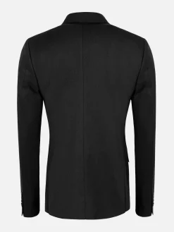 Wam Denim Colberts<Scottsville Notch Lapel Black Suit Colbert